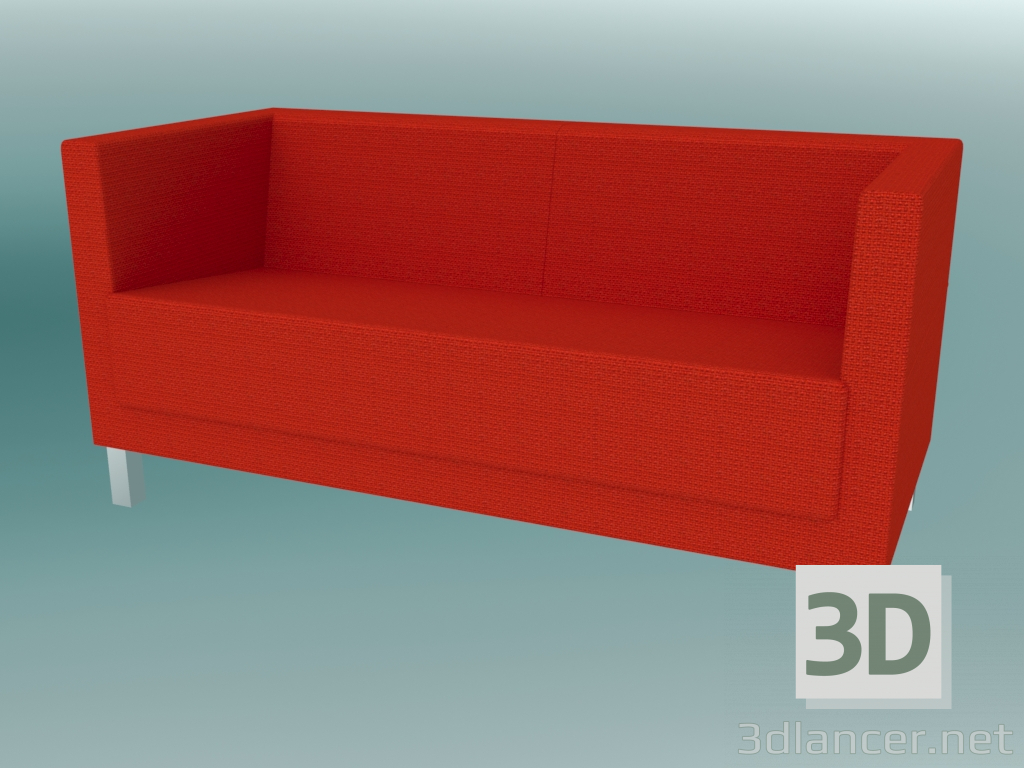 3d model Sofá de 2.5 plazas, con patas (VL2.5 H) - vista previa