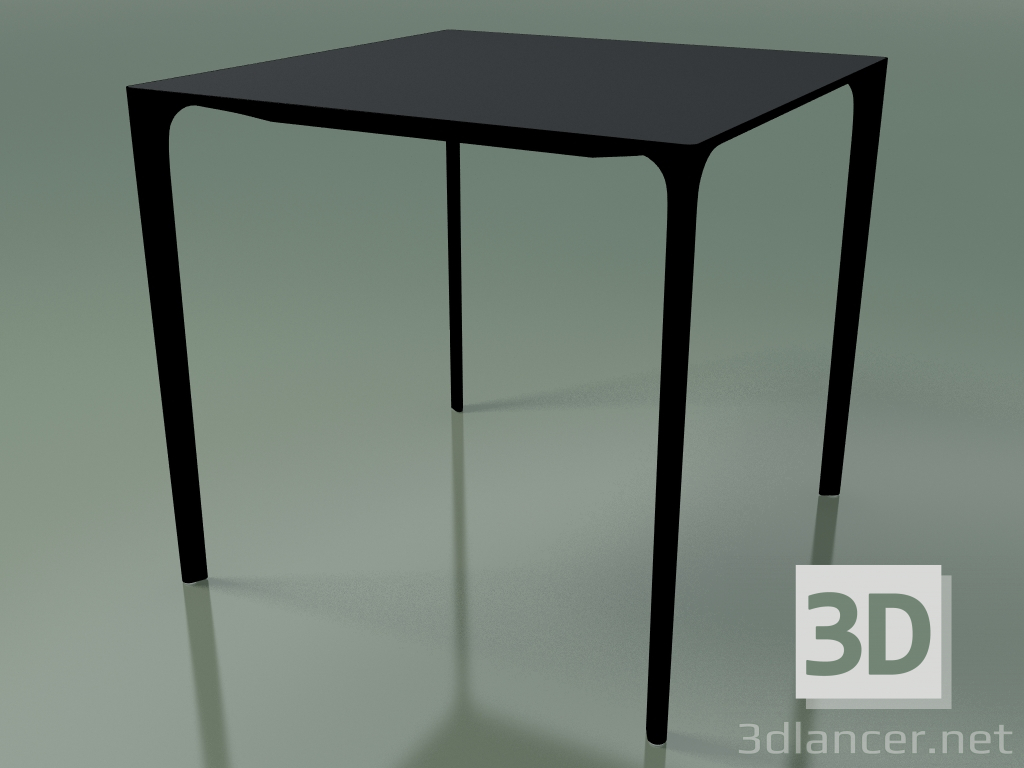 modèle 3D Table carrée 0800 (H 74 - 79x79 cm, stratifié Fenix F06, V39) - preview