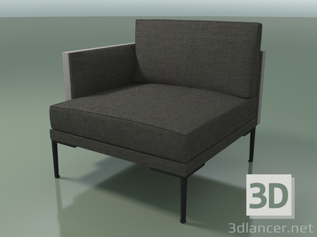 3d model End module 5218 (right armrest, two-tone upholstery) - preview