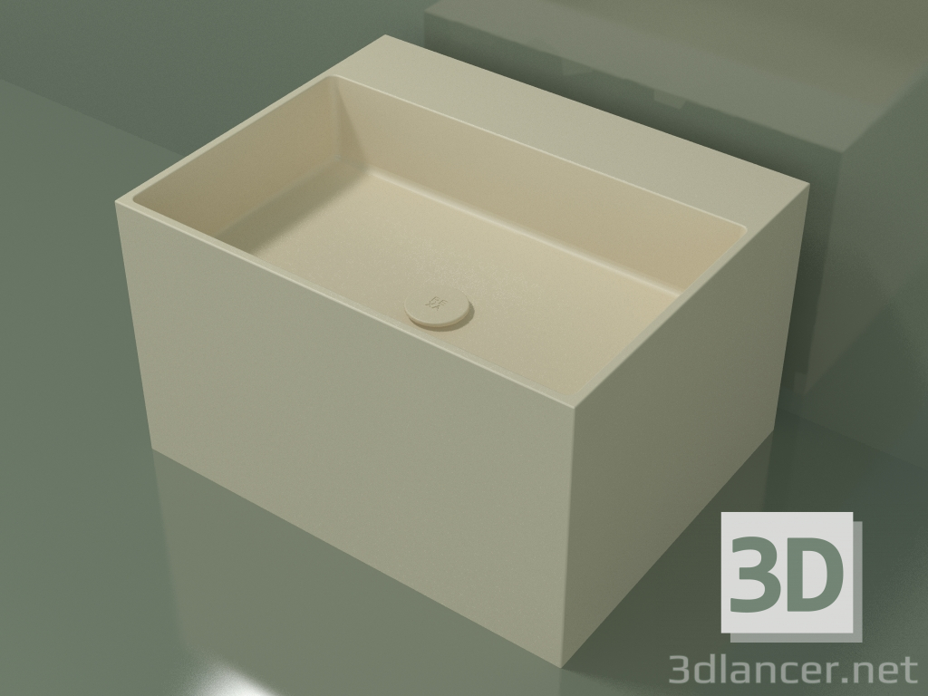 3d model Lavabo sobre encimera (01UN32302, Bone C39, L 60, P 48, H 36 cm) - vista previa