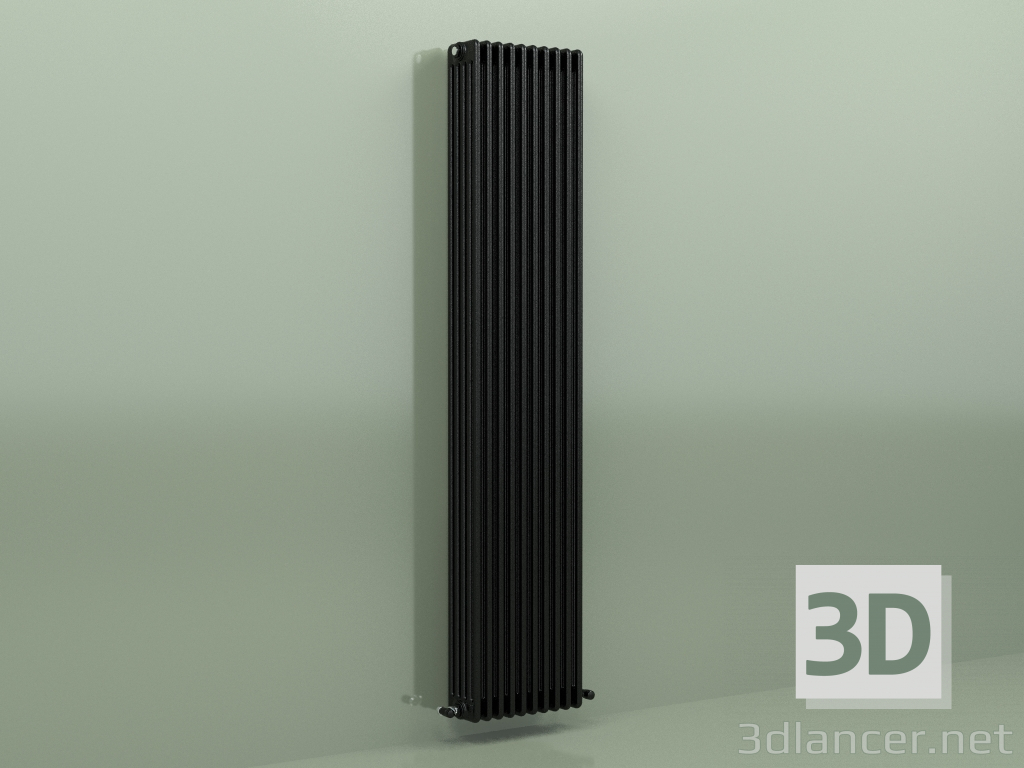 Modelo 3d Radiador TESI 5 (H 2200 10EL, Preto - RAL 9005) - preview