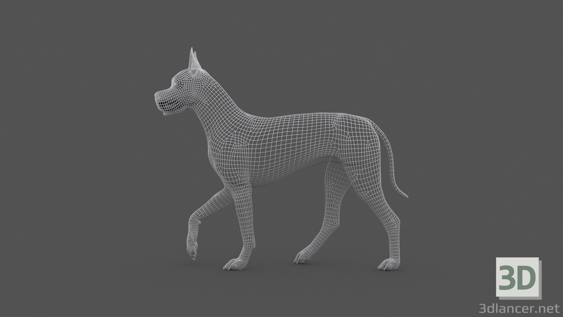 FDGD-001 Animationshund 3D-Modell kaufen - Rendern