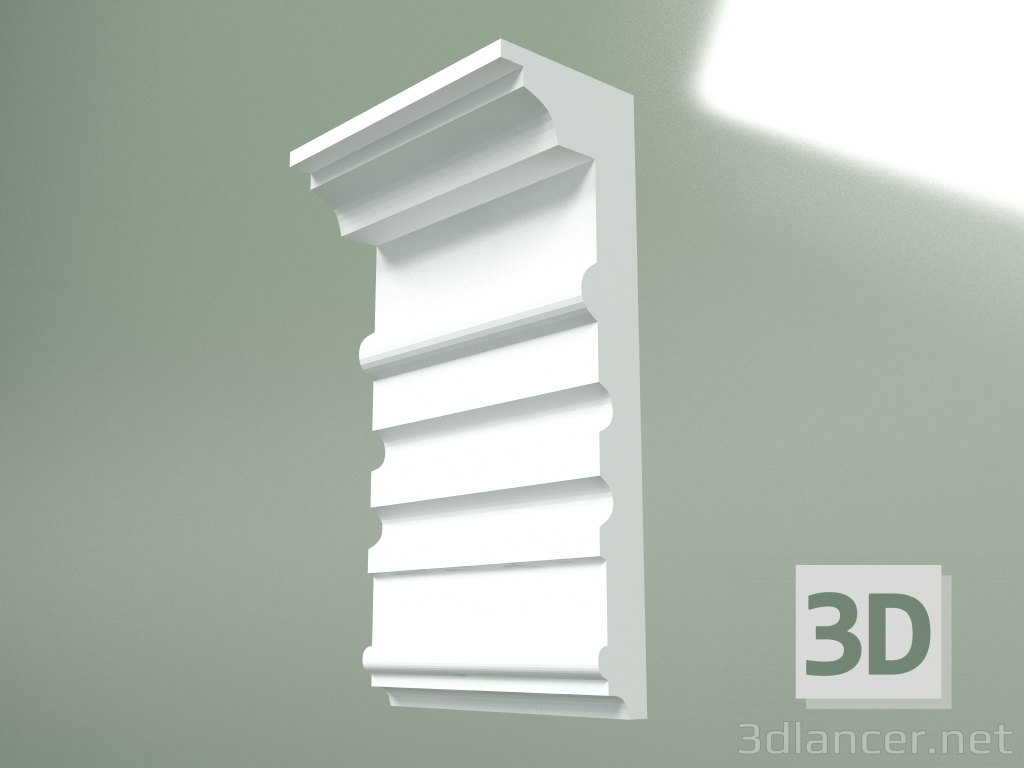 Modelo 3d Cornija de gesso (plinto de teto) KT189 - preview