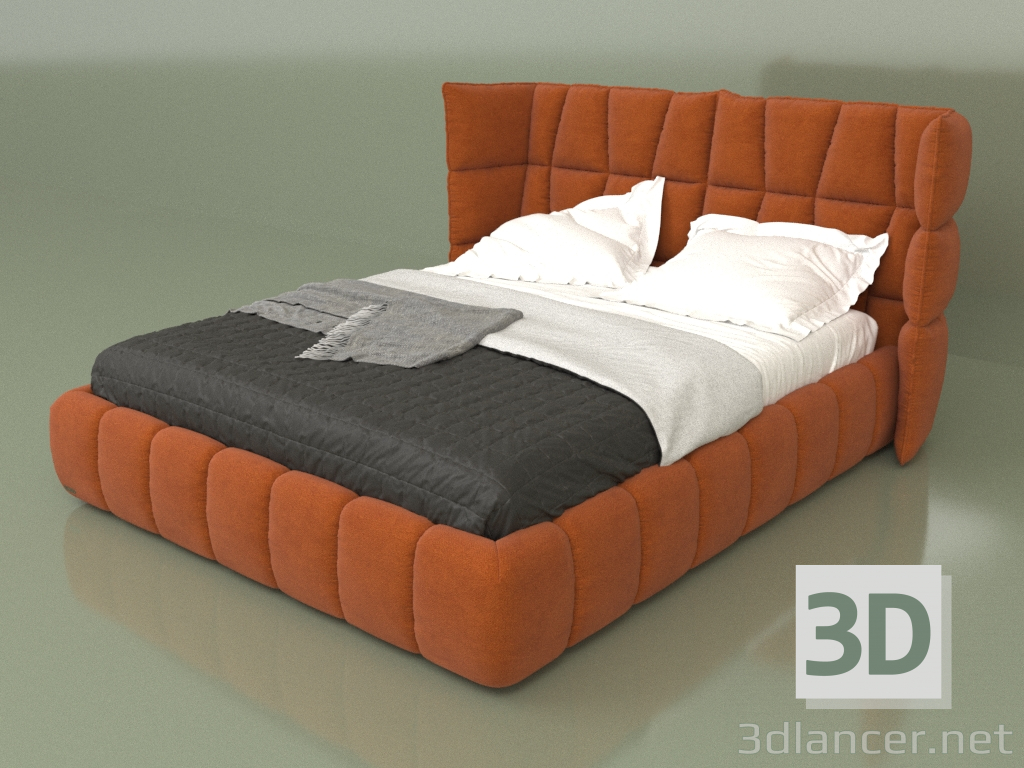 3d model Cama de matrimonio Capri 1,6 m - vista previa