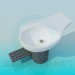 modello 3D Lavabo moderno - anteprima