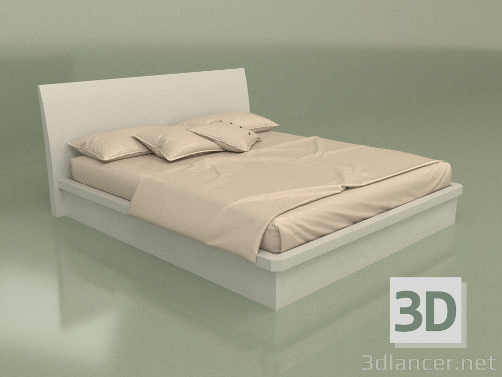 3d model Cama matrimonio Mn 2018-1 (Ceniza) - vista previa