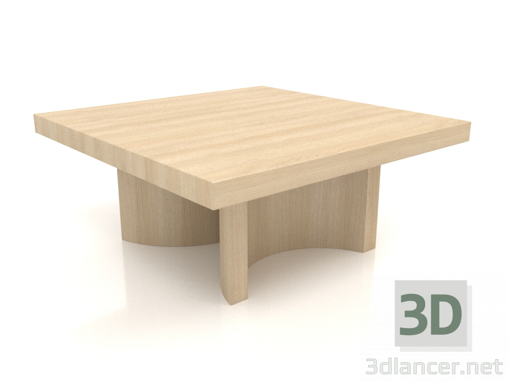 3d model Mesa de centro JT (800x800x350, madera blanca) - vista previa