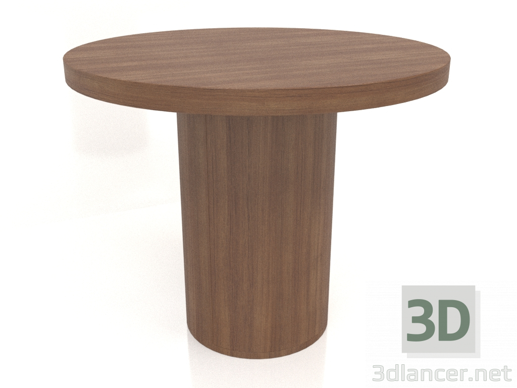 3d model Dining table DT 011 (D=900x750, wood brown light) - preview