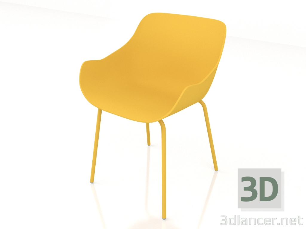 modello 3D Sedia Baltic Basic BL1P1 - anteprima