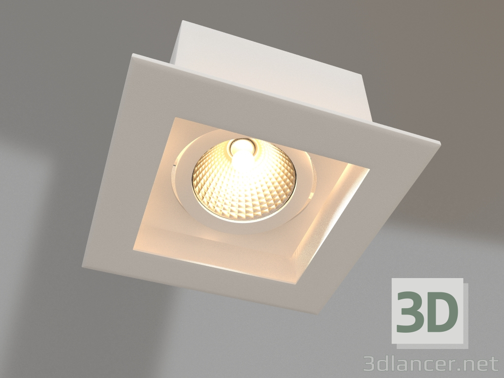 3D Modell Lampe CL-KARDAN-S102x102-9W Warm (WH, 38 Grad) - Vorschau