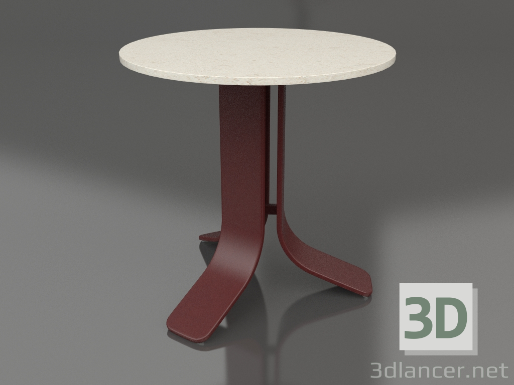 3d model Mesa de centro Ø50 (Rojo vino, DEKTON Danae) - vista previa