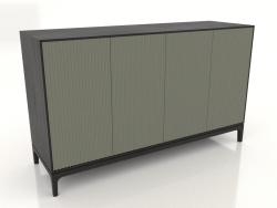 Mobile TV FARGO con frontali fresati 1600x500x950 mm (ulivo, rovere nero, opzione 1)