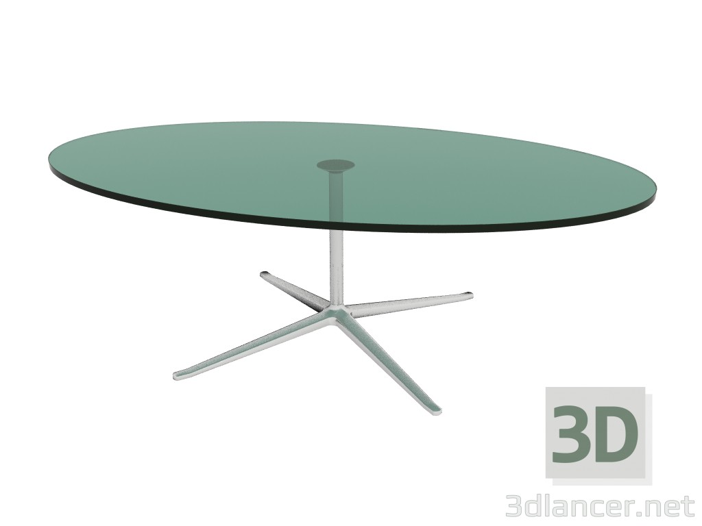 3D modeli Tablo X-tablo (oval üst 1300 x 700 x 400 h) - önizleme