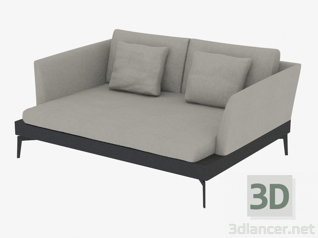 3D Modell Doppel-Sofa Großer Div 156 - Vorschau