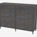 3D Modell Chest zweiteilige ALDEN DOUBLE Dresser (8850.1127) - Vorschau