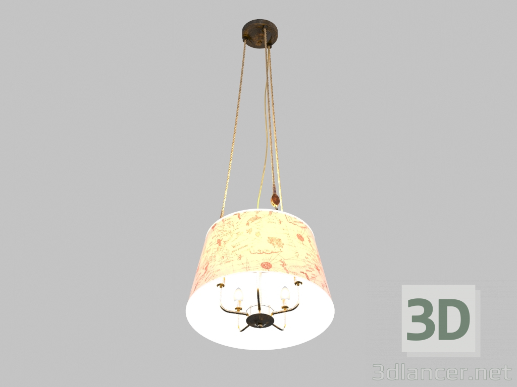 modèle 3D Lustre Giro (1393-5P) - preview