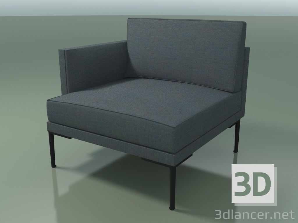 3d model End module 5218 (right armrest, one-color upholstery) - preview