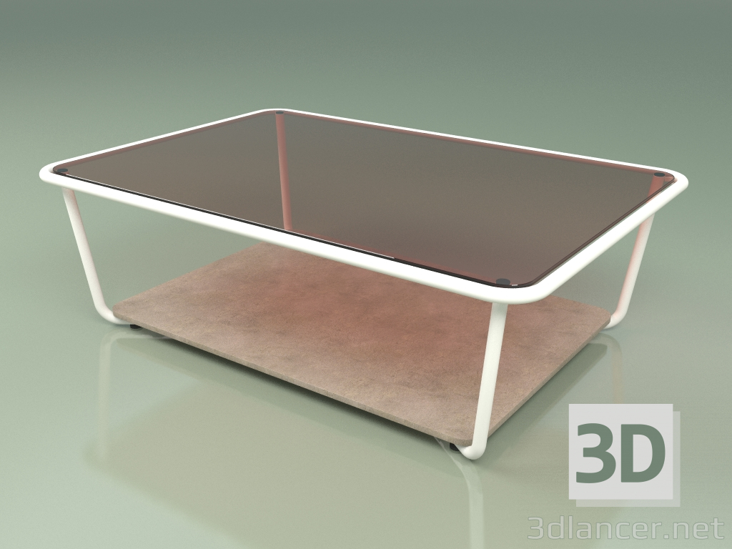 3d модель Стол кофейный 002 (Bronzed Glass, Metal Milk, Farsena Stone) – превью