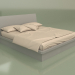 3d model Cama matrimonio Mn 2018-1 (gris) - vista previa