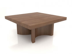 Mesa de centro JT (800x800x350, madera marrón claro)