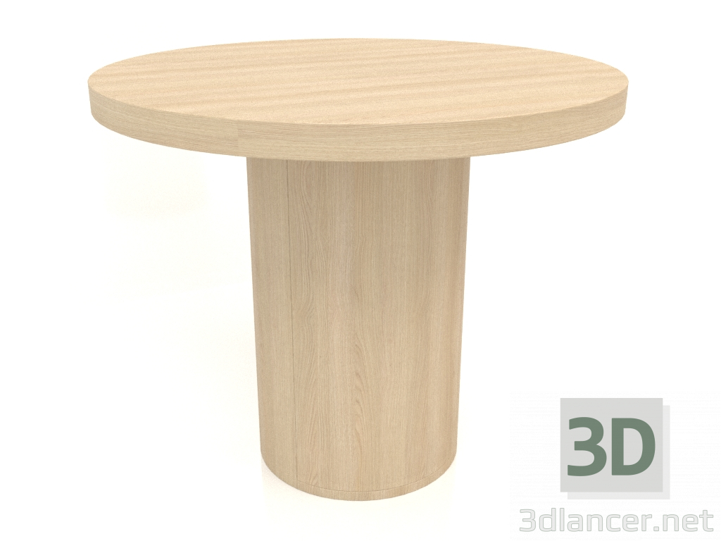 3d модель Стол обеденный DT 011 (D=900x750, wood white) – превью