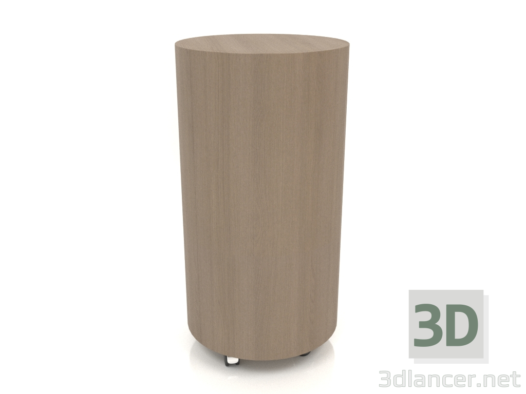 3d model Cabinet on wheels TM 09 (D=503х981, wood grey) - preview