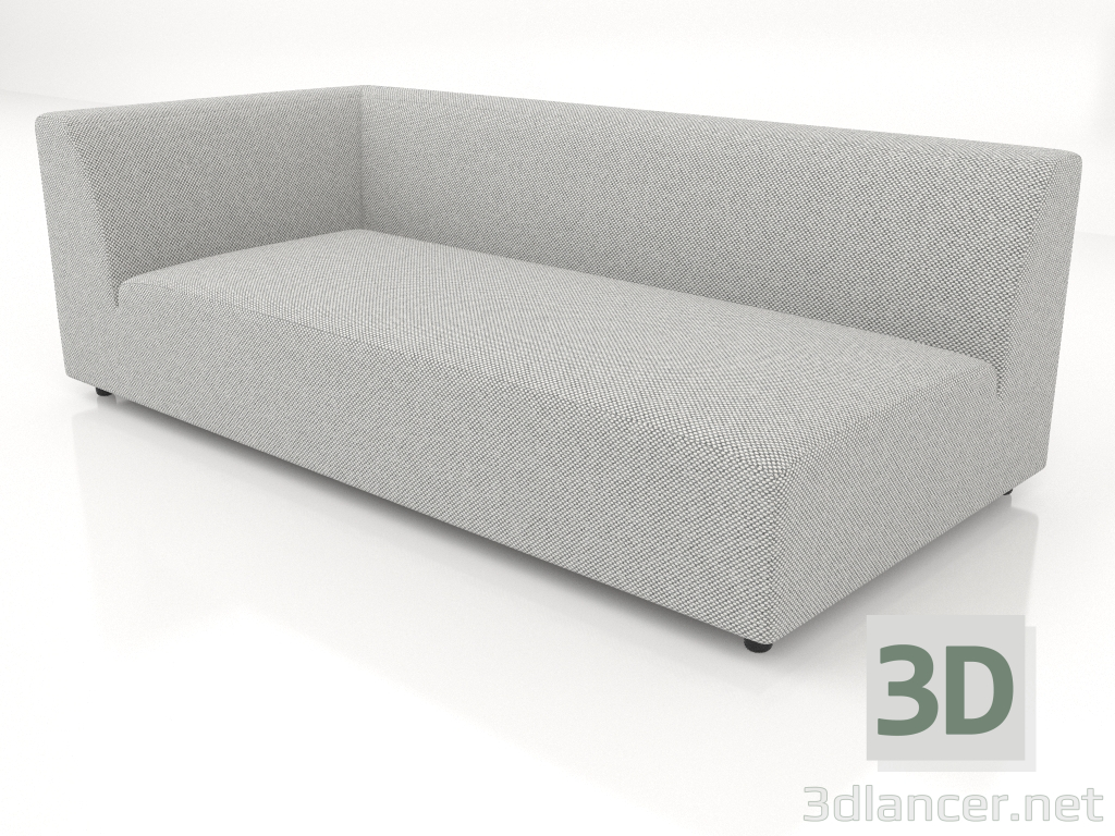 3d model Corner sofa module (XL) 193 extended left - preview