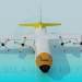 3d model Hercules military aircraft - preview