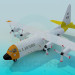 3d model Hercules military aircraft - preview