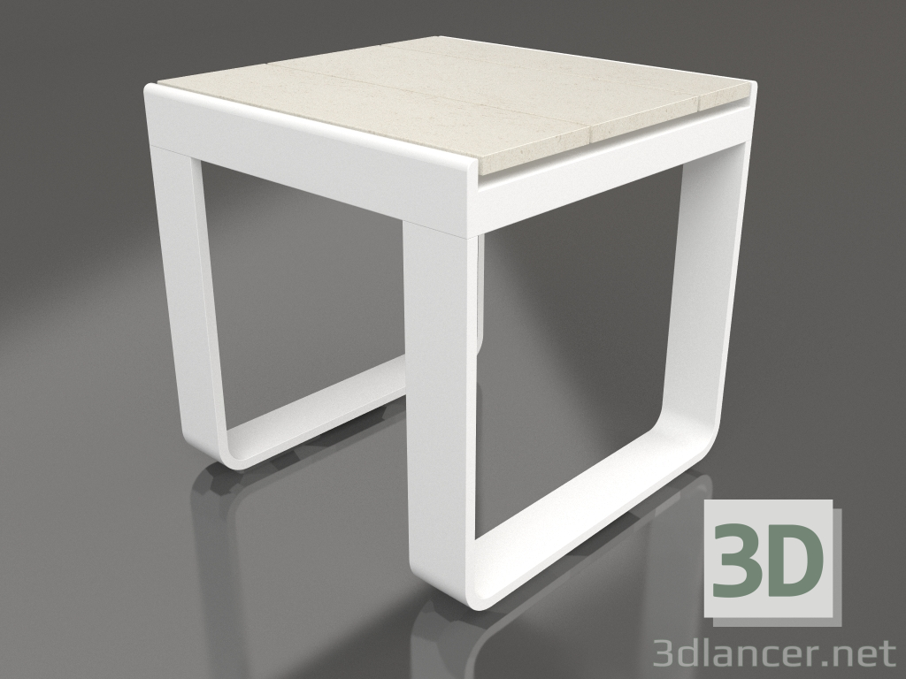 3d модель Столик кавовий 42 (DEKTON Danae, White) – превью