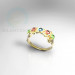 3D Modell Ring mit Steinen - Vorschau