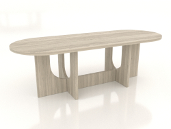 Table à manger OVAL LARGE 2400x900 mm (chêne éclairci)