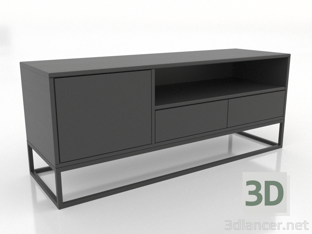 modèle 3D Meuble TV 1200x380 mm (RAL 9005) - preview modèle 3D Meuble TV 1200x380 mm (RAL 9005) - preview