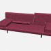 3d model Wing sofa line - preview