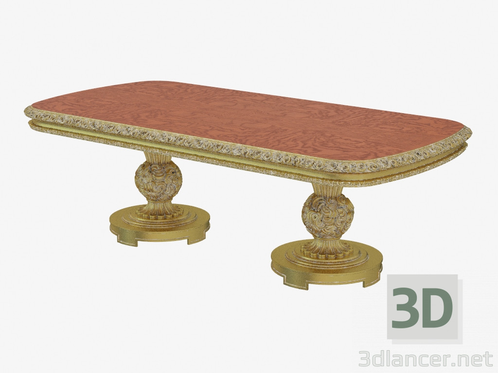 3d model Mesa de comedor en estilo clásico 706 - vista previa