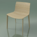 3d model Chair 2087 (4 wooden legs, without upholstery, bleached oak) - preview