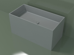 Countertop washbasin (01UN42101, Silver Gray C35, L 72, P 36, H 36 cm)