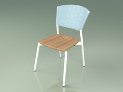 Chaise 020 (Métal Lait, Ciel)