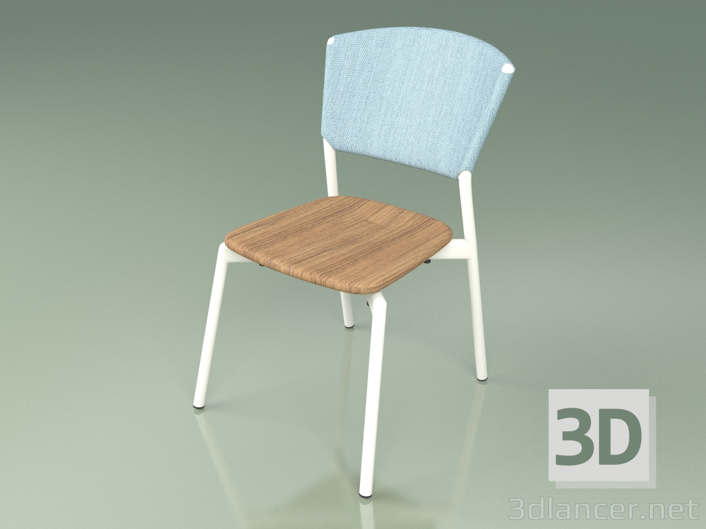 3d model Silla 020 (Metal Milk, Sky) - vista previa