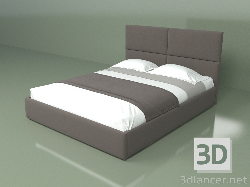 Modelo 3d Cama de casal Como 1,6 m - preview