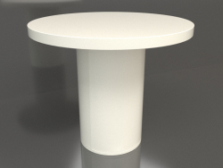 Mesa de comedor DT 011 (D=900x750, color plástico blanco)