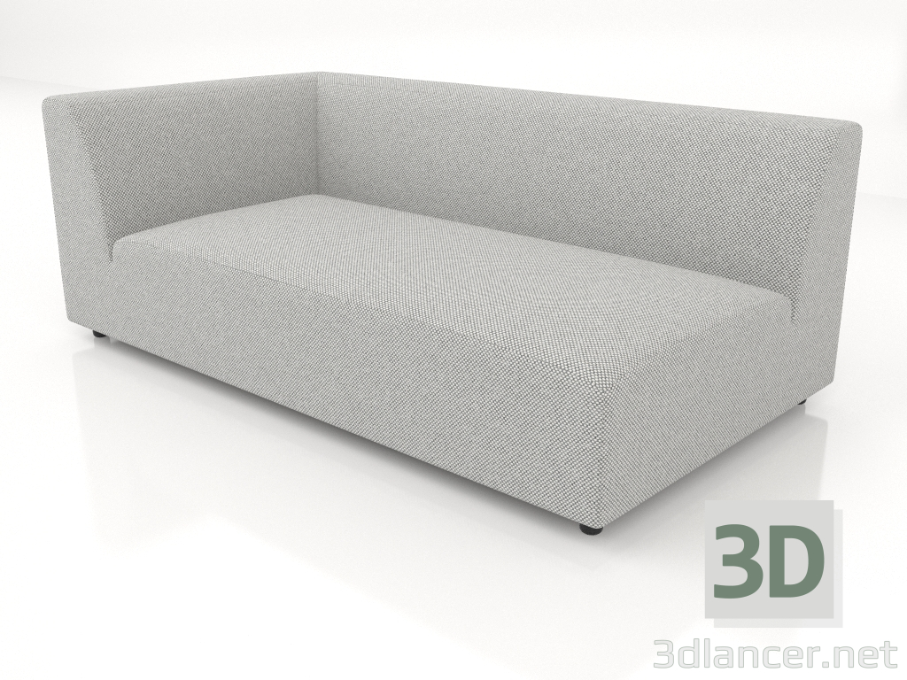 3d model Módulo sofá esquinero (XL) 173 extendido izquierda - vista previa