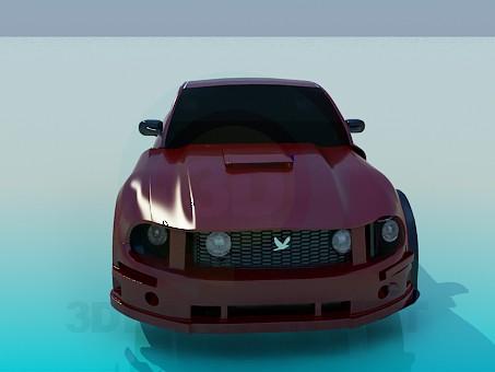 3d model Ford Mustang - vista previa