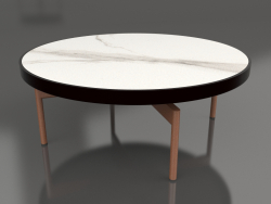 Round coffee table Ø90x36 (Black, DEKTON Aura)