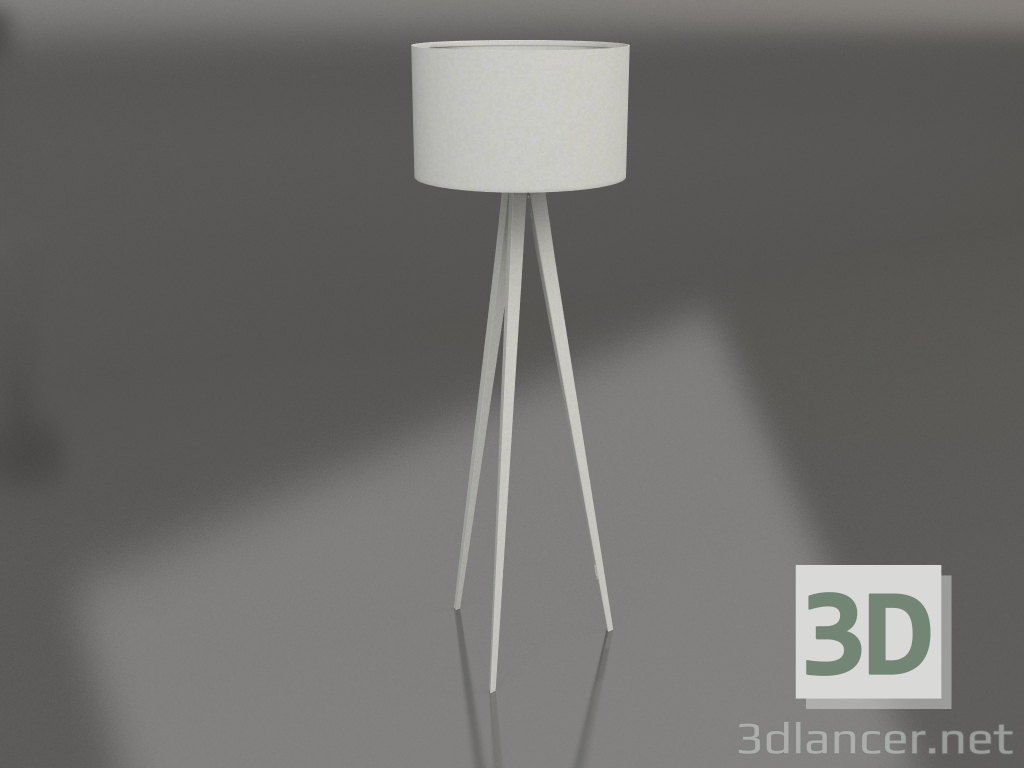 3d model Lámpara de pie Trípode (Blanco) - vista previa