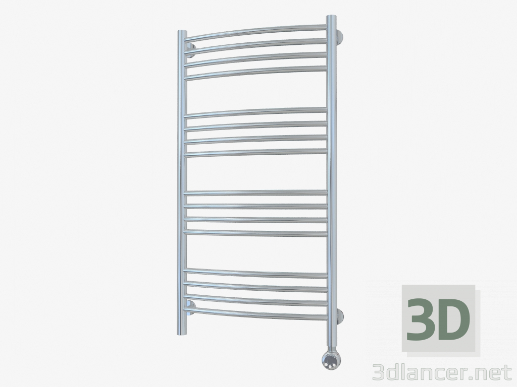 modello 3D Radiatore curvo della Boemia (1000x500) - anteprima