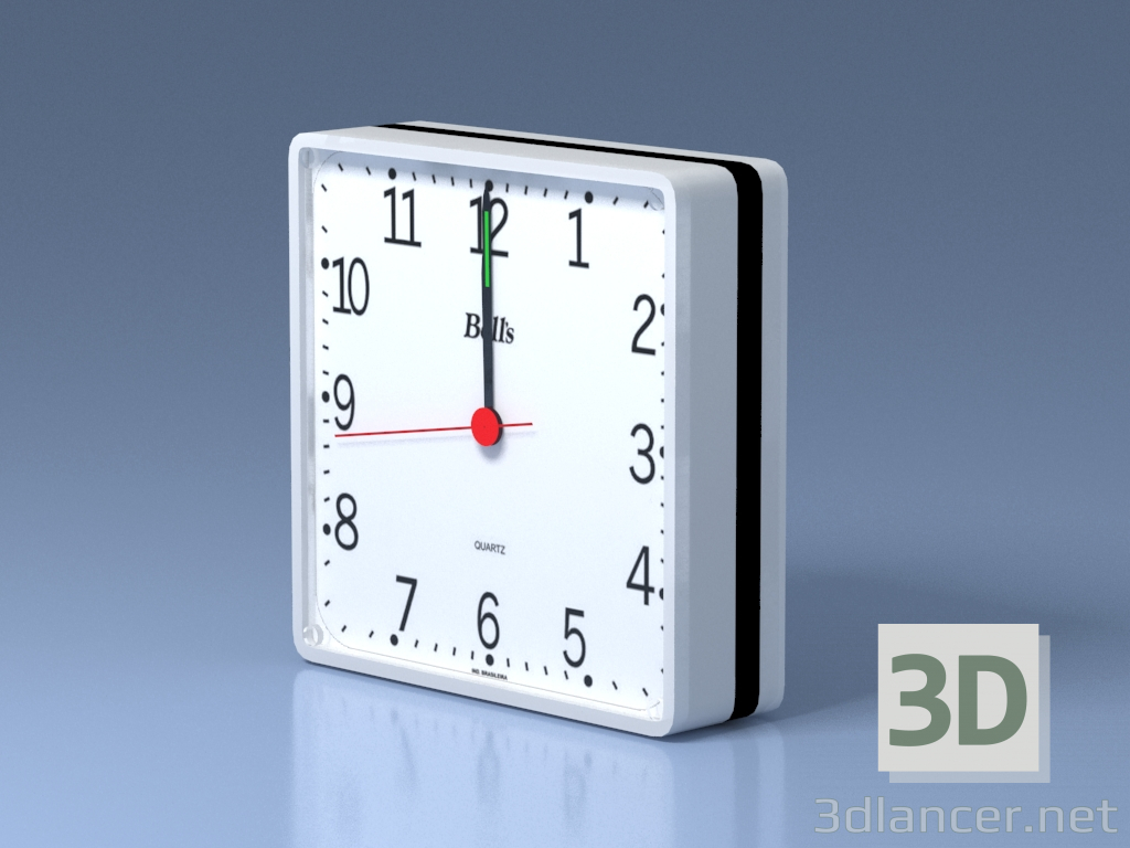 modèle 3D Horloge - preview