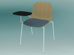 Silla con mesa SEELA (S317 con moldura de madera, sin tapizado)