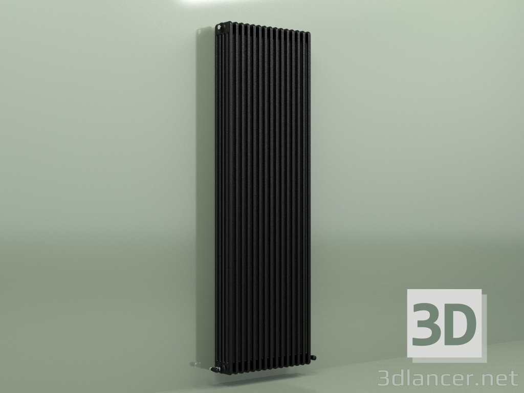 3d модель Радиатор TESI 5 (H 2200 15EL, Black - RAL 9005) – превью