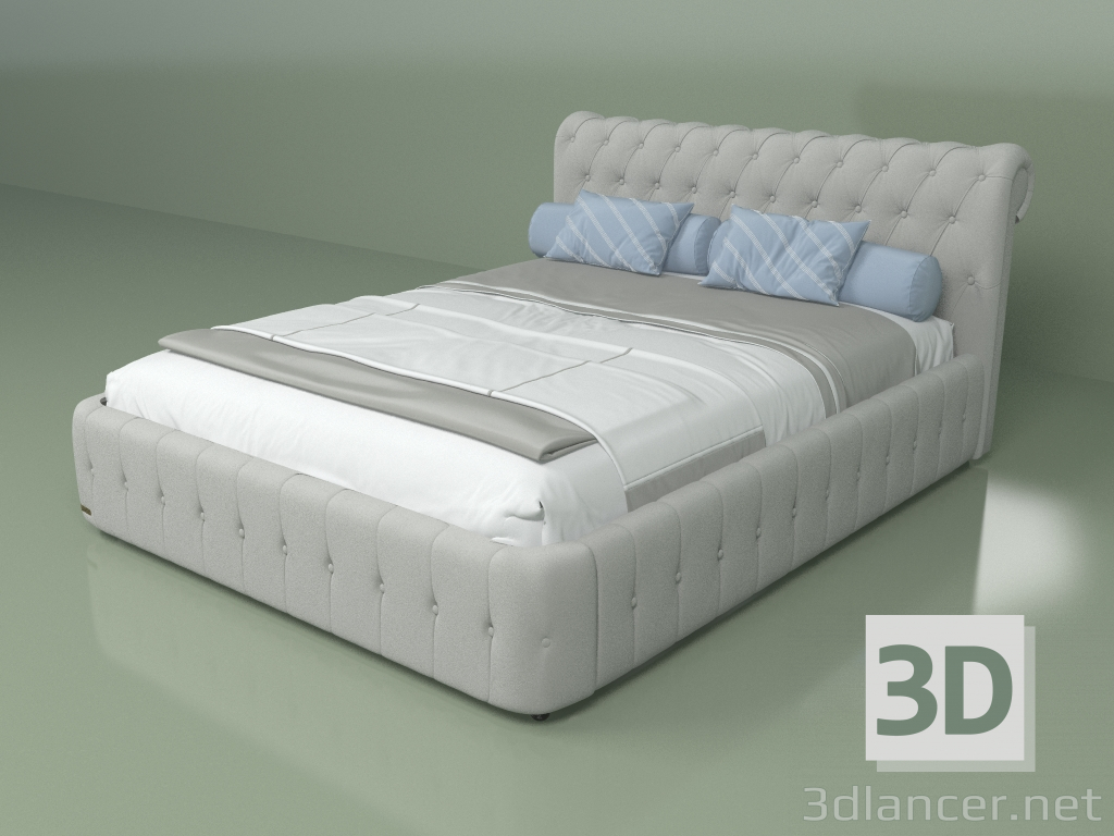 modello 3D Letto matrimoniale Leon 1,6 m - anteprima